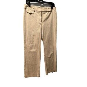 Anne Taylor Women’s Khaki Pants Straight Leg Tan Beige Size 8